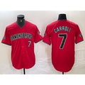 Arizona Diamondbacks #7 Corbin Carroll Red HOLBERT 2024 Cool Base Stitched Jersey