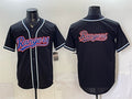 Texas Rangers Team Big Logo 2026 Fashion Replica Black HOLBERT Out Stitched Jersey