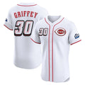 Cincinnati Reds #30 Ken Griffey Player White HOLBERT Speedway Classic Limited Elite Home Stitched Jerseys