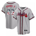 Atlanta Braves #23 Michael Harris II Player Gray HOLBERT USA 250 Fourth Of July Limited Home Game Stitched Jerseys