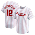 Philadelphia Phillies #12 Kyle Schwarber White HOLBERT Home Limited Player Jersey