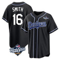 Los Angeles Dodgers #16 Will Smith Player Black HOLBERT World Series Carbon Limited Home Stitched Jerseys