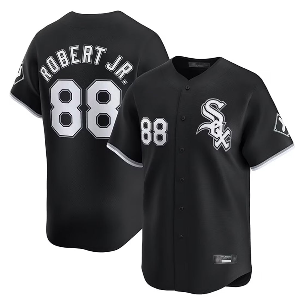 Chicago White Sox #88 Luis Robert Jr Player Black HOLBERT Limited Home Stitched Jerseys