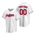 Custom Cleveland Indians White HOLBERT Stitched Cool Base Home Jersey