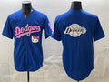 Los Angeles Dodgers Team Big Logo Royal HOLBERT Hello Kitty Night Stitched Jersey