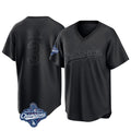 Los Angeles Dodgers #3 Edwin D¨ªaz Player Black HOLBERT World Series Meet Pitch Fashion T-shirt Stitched Jerseys