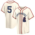 San Francisco Giants #5 Mike Yastrzemski Cream HOLBERT 2024 Rickwood Classic Stitched Jersey
