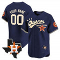 Custom Houston Astros Cactus Jack Style Vapor Premier Limited Jersey ¨C Navy HOLBERT