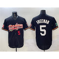 Los Angeles Dodgers #5 Freddie Freeman Black HOLBERT Mexico Limited Stitched Jersey