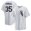 Chicago White Sox #35 Frank Thomas White HOLBERT Home Retired Player Replica Jersey