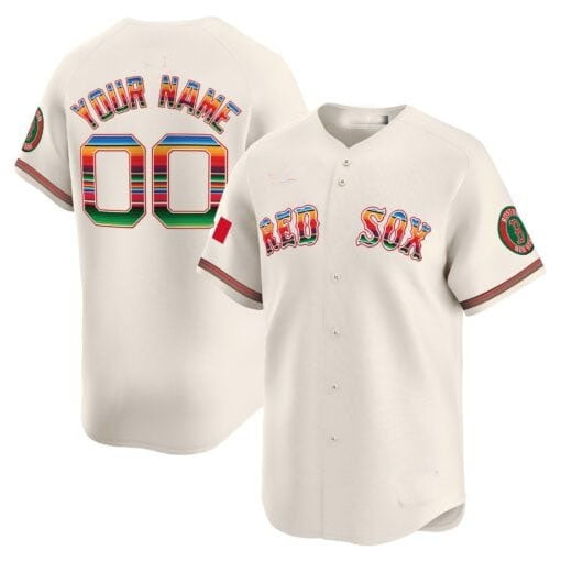 Custom Boston Red Sox Mexico Vapor Premier Limited Jersey ¨C Cream HOLBERT