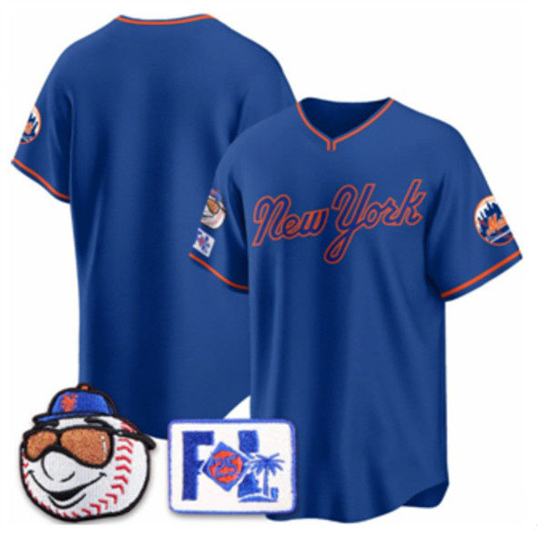 New York Mets Blank Royal HOLBERT 2025 Spring Training Stitched Jersey