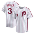 Philadelphia Phillies #3 Bryce Harper White HOLBERT Cooperstown Collection Limited Jersey