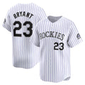 Colorado Rockies #23 Kris Bryant White HOLBERT Home Limited Player Jersey