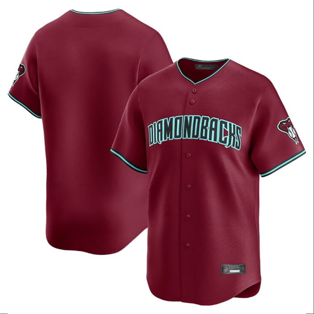 Arizona Diamondbacks Red HOLBERT Limited Home Game Blank Player Stitched Jerseys