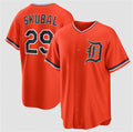 Detroit Tigers #29 Tarik Skubal Orange HOLBERT Alternate Stitched Jersey