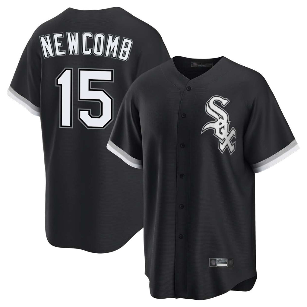 Chicago White Sox #15 Sean Newcomb Player Black HOLBERT Home Game Stitched Jerseys