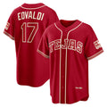Texas Rangers #17 Nathan Eovaldi Red HOLBERT 2026 City Connect Stadium Jersey