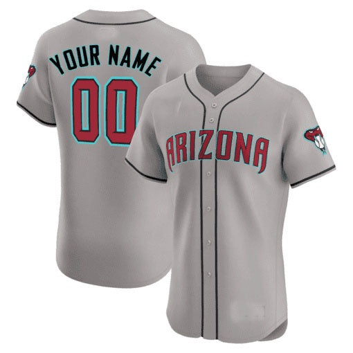 Custom Arizona Diamondbacks 2024 Flex Base Jersey ¨C All Stitched-Gray HOLBERT