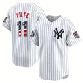 New York Yankees #11 Anthony Volpe White HOLBERT USA 250 Fourth of July Limited Stitched Jersey