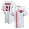 Cincinnati Reds #21 Hunter Greene White HOLBERT Home Replica Jersey