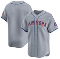 New York Mets Blank 2024 Gray HOLBERT Away Limited Stitched Jersey