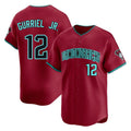 Arizona Diamondbacks #12 Lourdes Gurriel Jr Player Red HOLBERT Limited Home Game Stitched Jerseys