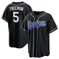 Los Angeles Dodgers #5 Freddie Freeman Black HOLBERT Lights Out Limited Stitched Jersey