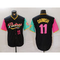 San Diego Padres #11 Yu Darvish Black HOLBERT Player Number Fashion Jersey