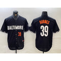 Baltimore Orioles #39 Corbin Burnes Number Black HOLBERT 2023 City Connect Cool Base Stitched Jersey 2