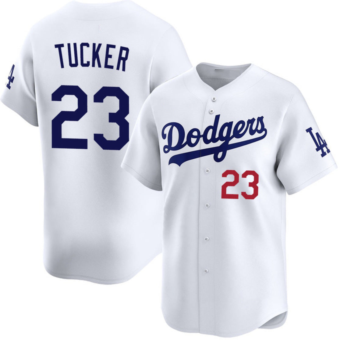 Los Angeles Dodgers #23 Kyle Tucker White HOLBERT 2026 Home Limited Stitched Jersey