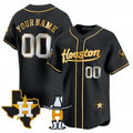 Custom Houston Astros Houston Rodeo Patch Vapor Premier Limited Jersey ¨C All Stitched-Black HOLBERT