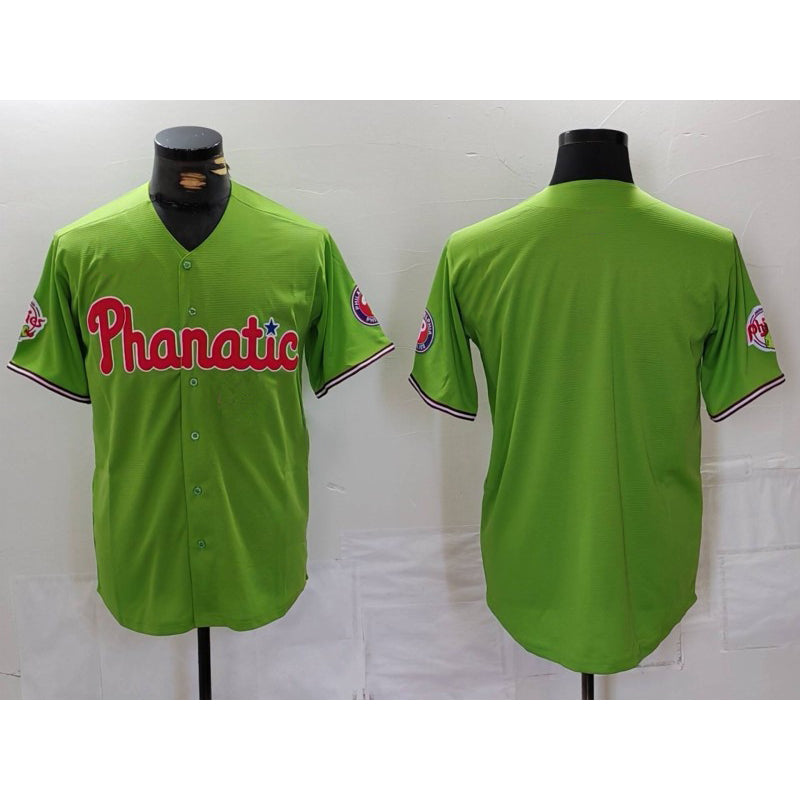 Philadelphia Phillies Blank Green HOLBERT With Patch Stitched Cool Base Jersey