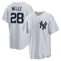 New York Yankees #28 Austin Wells White HOLBERT Home Replica Jersey