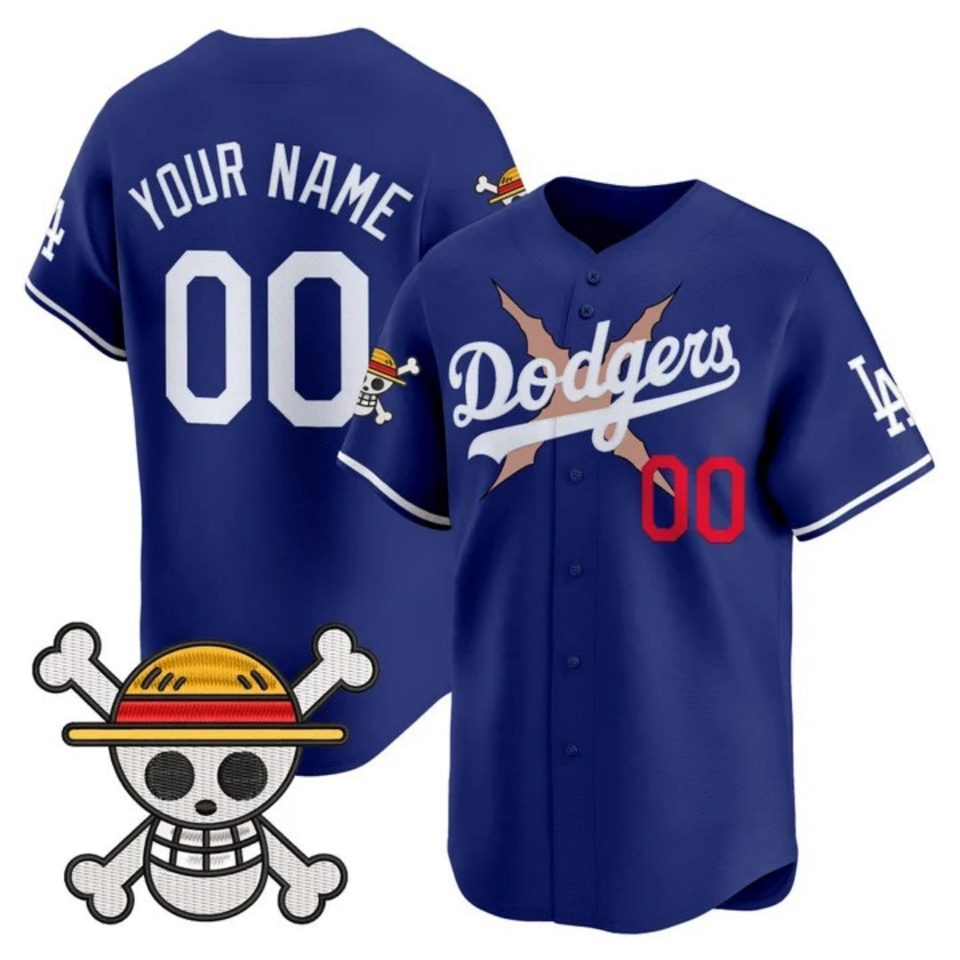 Custom Los Angeles Dodgers x One Piece Royal HOLBERT Vapor Premier Limited Jersey - Stitched