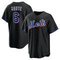 New York Mets #6 Starling Marte Black HOLBERT Stitched Cool Base Jersey