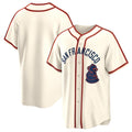 San Francisco Giants Blank Cream HOLBERT 2024 Rickwood Classic Stitched Jersey