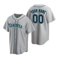 Custom Seattle Mariners Gray HOLBERT Stitched Cool Base Road Jersey