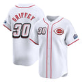 Cincinnati Reds #30 Ken Griffey Player White HOLBERT Speedway Classic Home Limited Stitched Jerseys