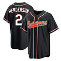Baltimore Orioles #2 Gunnar Henderson Player Black HOLBERT Out Home Game Stitched Jerseys