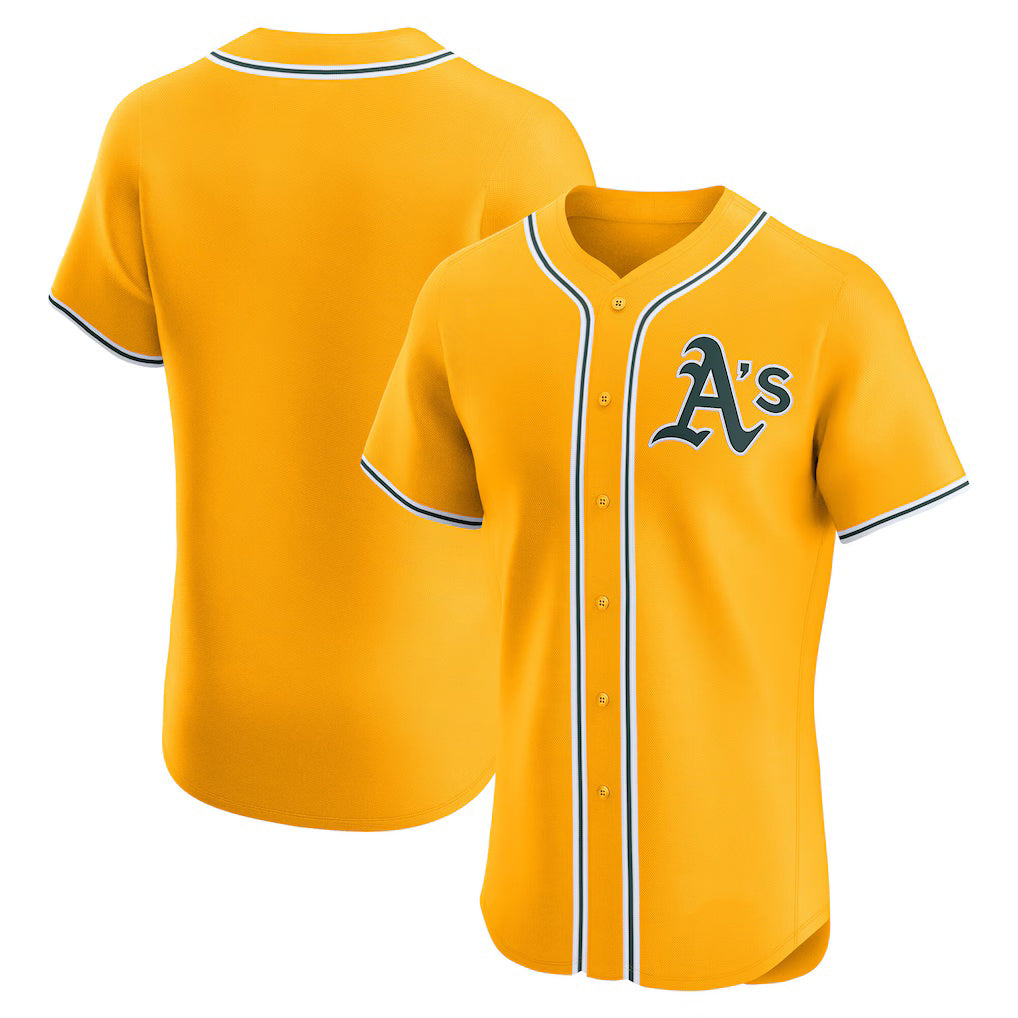 Oakland Athletics Gold HOLBERT Alternate 2 Elite Jersey