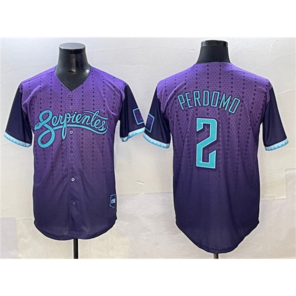 Arizona Diamondbacks #2 Geraldo Perdomo Purple HOLBERT 2025 City Connect Limited Stitched Jersey