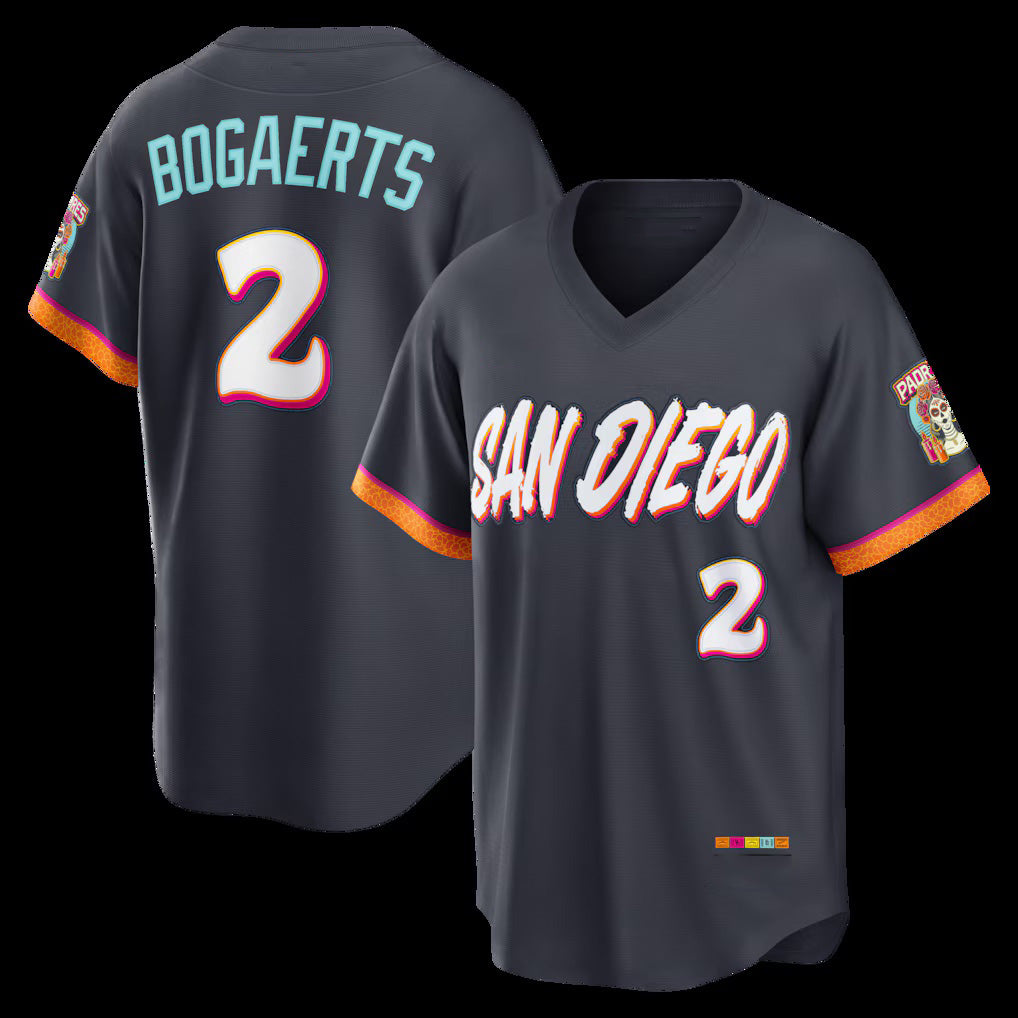 San Diego Padres #2 Xander Bogaerts Obsidian HOLBERT 2026 City Connect Stadium Jersey