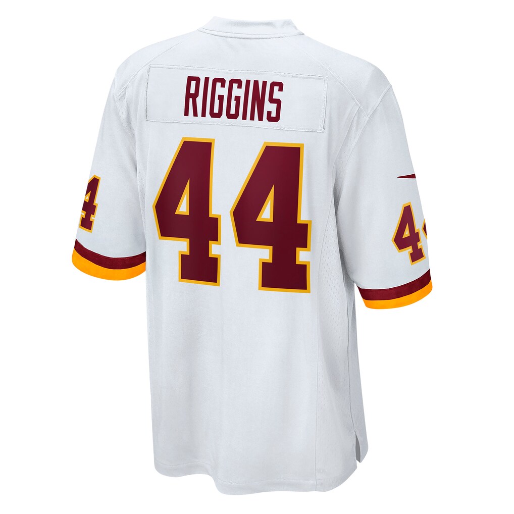 W.Football Team #44 John Riggins White HOLBERT Retired Player Game Jersey