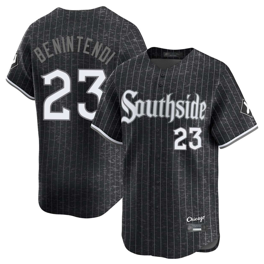 Chicago White Sox #23 Andrew Benintendi Player Black HOLBERT City Connect Limited Home Stitched Jerseys