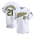 Oakland Athletics #21 Tyler Soderstrom White HOLBERT Home Limited Player Jersey