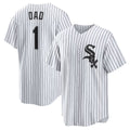 Chicago White Sox White HOLBERT #1 Dad Home Replica Jersey