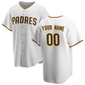 Custom San Diego Padres White HOLBERT Home Replica Jersey