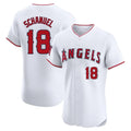 Los Angeles Angels #18 Nolan Schanuel Player White HOLBERT Limited Elite Stitched Home Jerseys