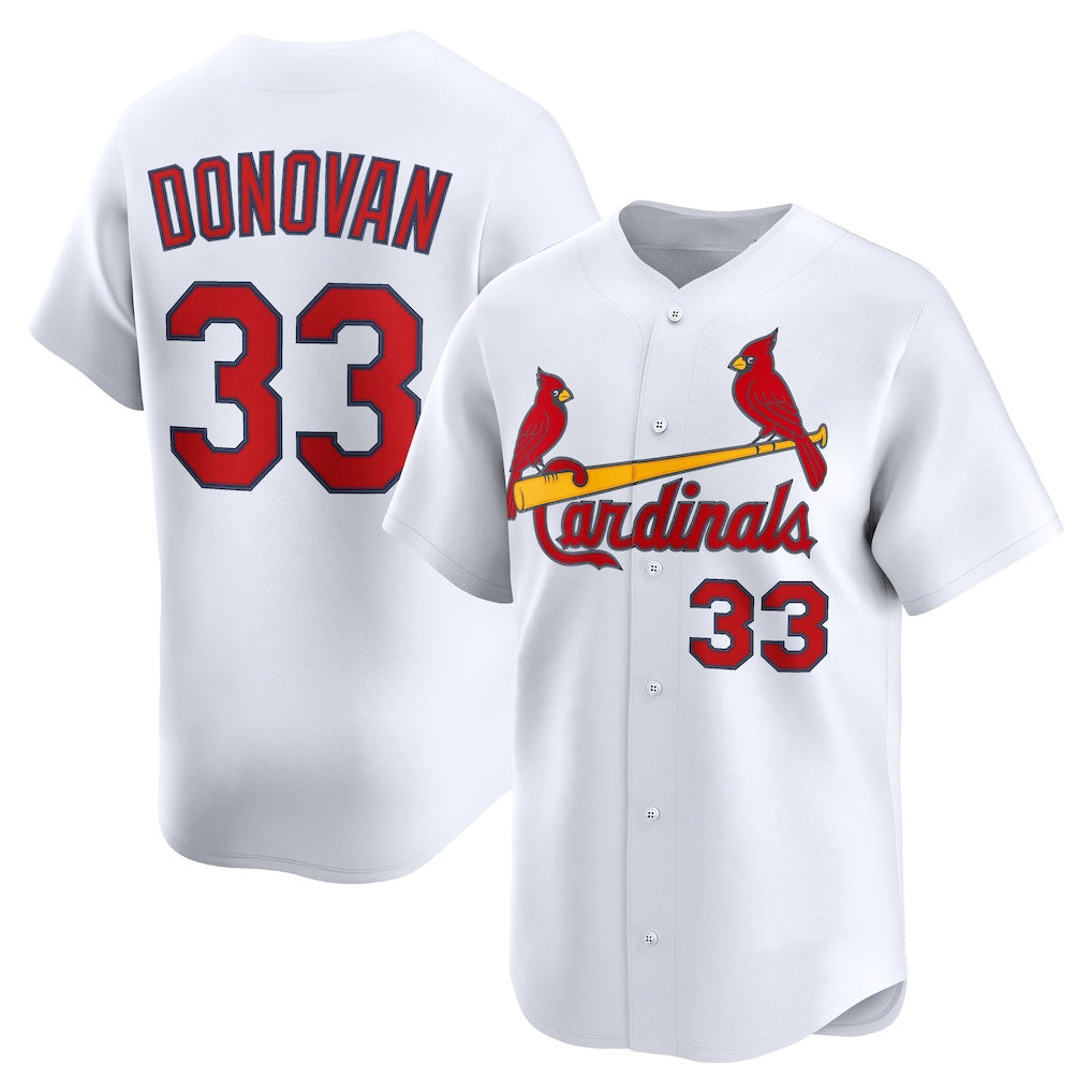 St. Louis Cardinals #33 Brendan Donovan White HOLBERT Home Limited Player Jersey